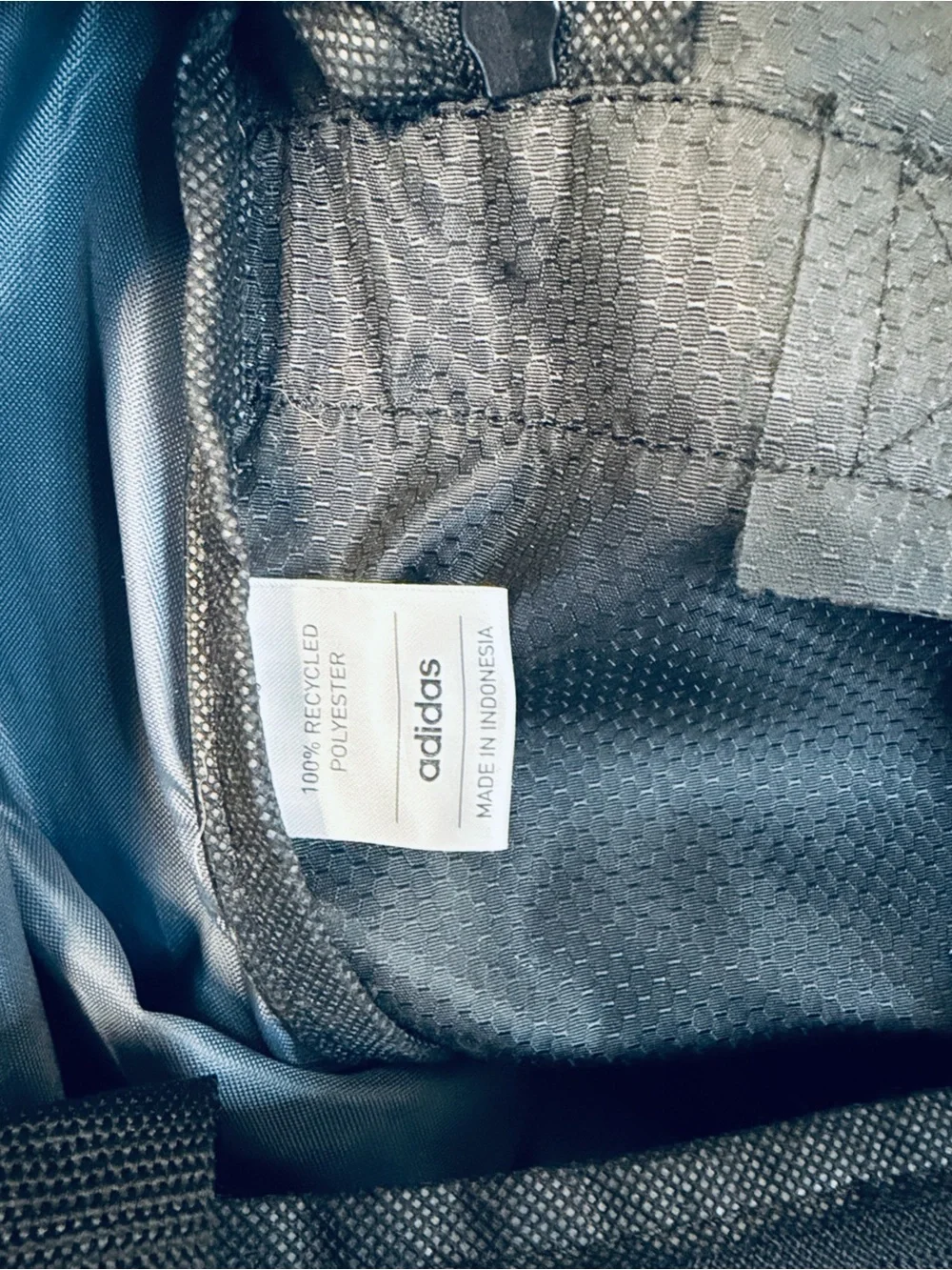 adidas Black Duffel Bag with Gold Logo